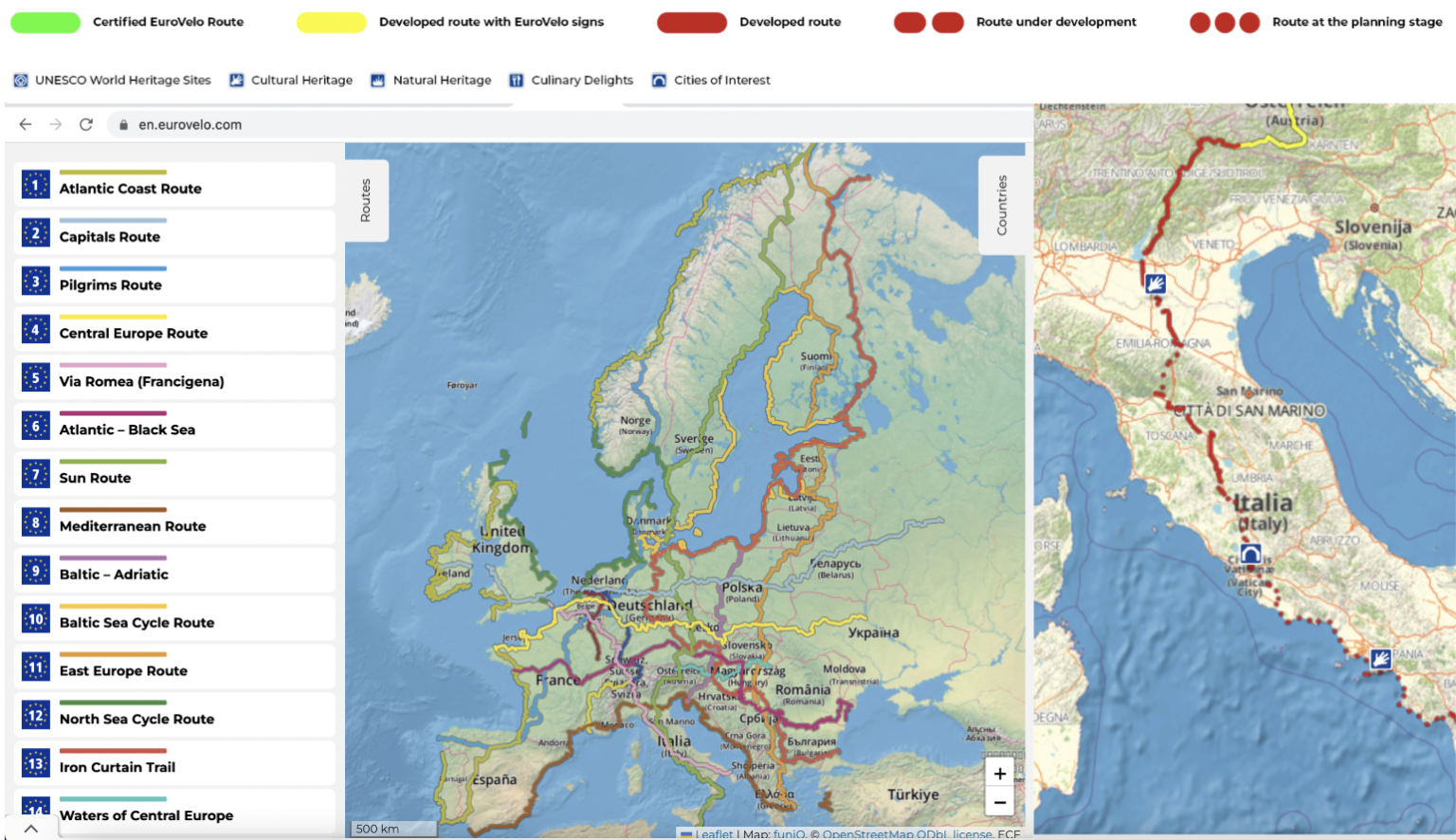 Cycling holidays in Europe | Lina's Portfolio